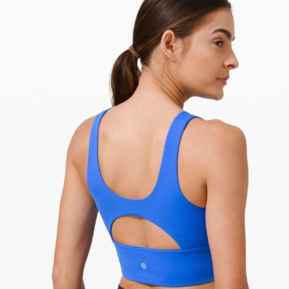 Lululemon Stronger As One Long Line Bra *Medium Support, C/D Cup Wild Bluebell - Picture 2 of 6